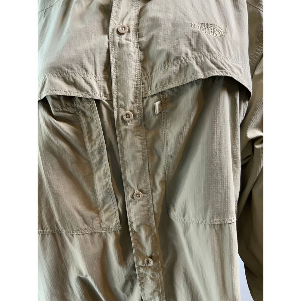 The North‎ Face Men's Button-Up Shirt/Jacket Tan XL Collard Streetwear Gorpcore